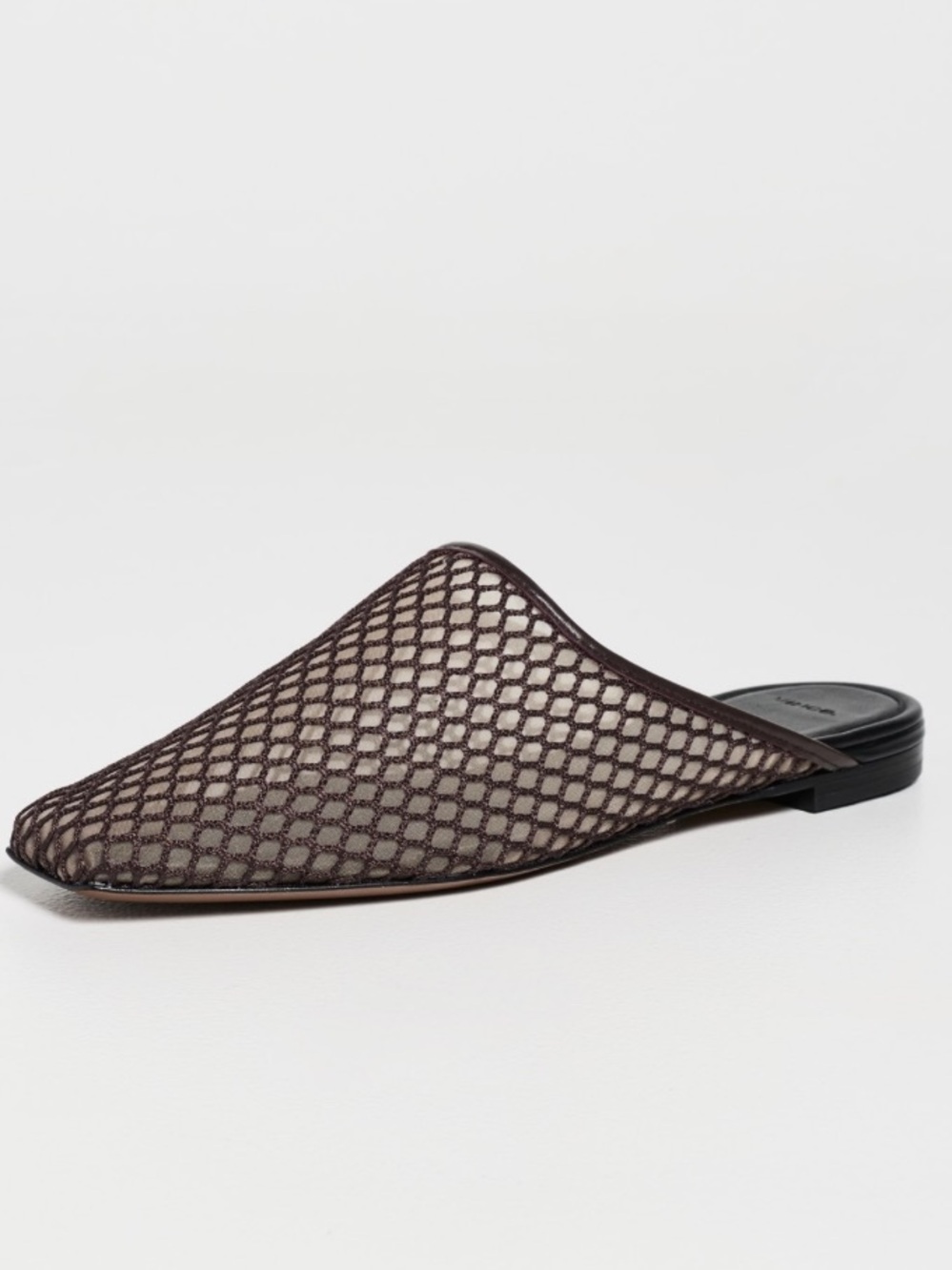 Vince “Dakota II” Netted Ganache Brown Mules